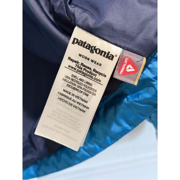 Patagonia Classic Nano Puff Quilted Bayou Blue Jacket Women's Small - Picture 7 of 15